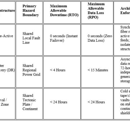 Seismic Zones, Data Center Location and Disaster Recovery Sites – unbundling regulations in the banking sector