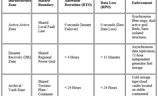 Seismic Zones, Data Center Location and Disaster Recovery Sites – unbundling regulations in the banking sector